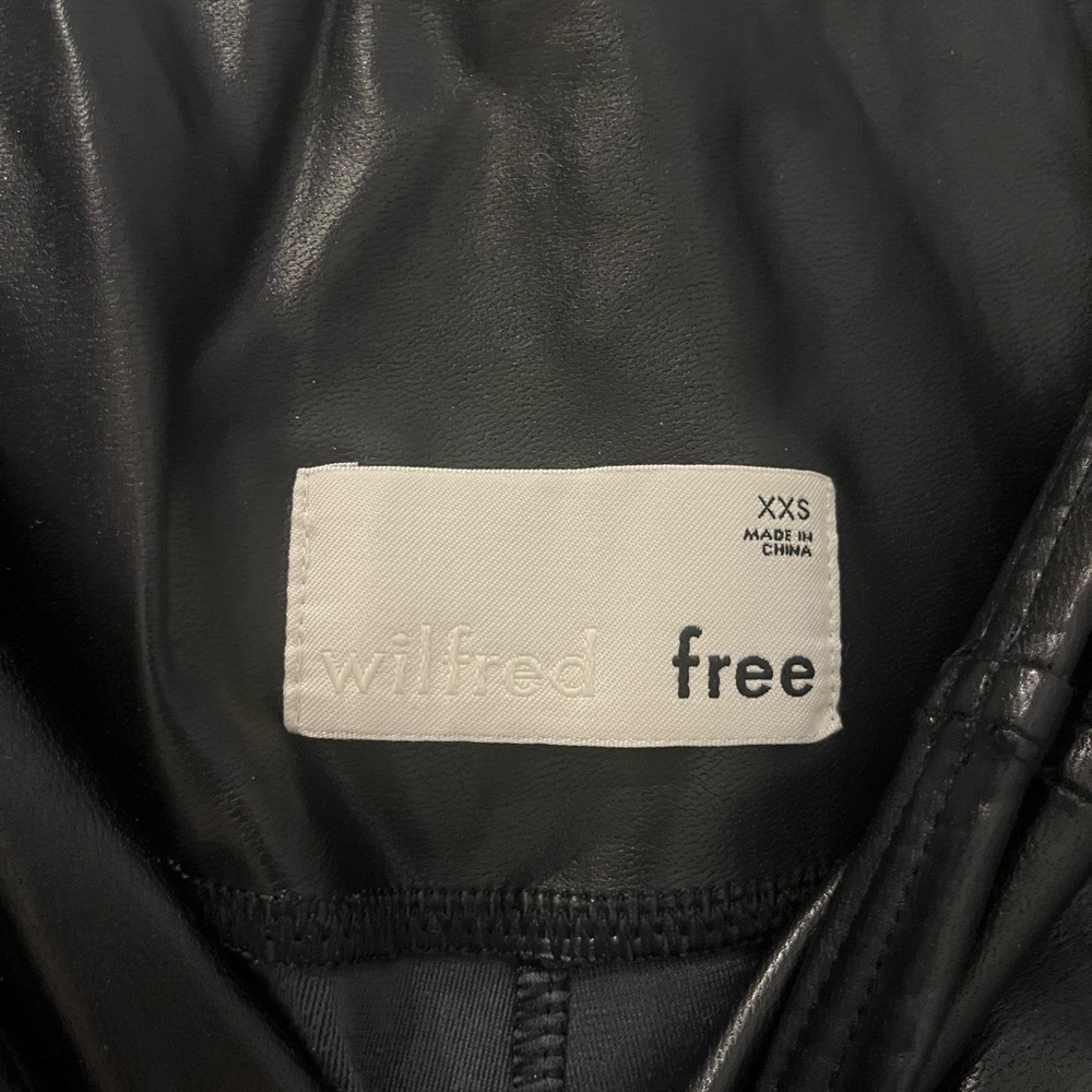 Wilfred Free Black Leather Jacket